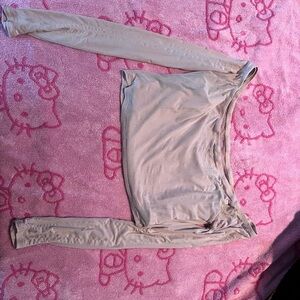 Long Sleeve Off-Shoulder Top